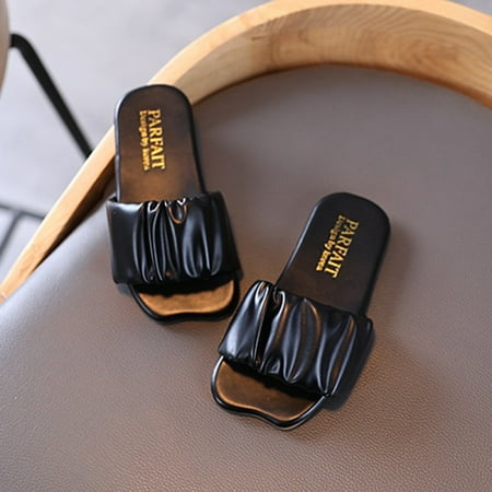 Summer Girls Solid Color Beach Slippers Soft Sole Casual Shoes for Indoor and Outdoor
Summer Girls Solid Color Beach Slippers Soft Sole Casual Shoes for Indoor and Outdoor