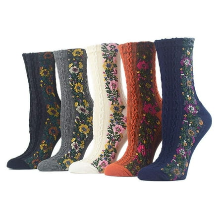 Campsis Floral Socks Women Cute Flower Crew Socks Vintage Socks for Women and Girls(5 Pairs)
Campsis Floral Socks Women Cute Flower Crew Socks Vintage Socks for Women and Girls(5 Pairs)