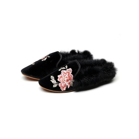 Gomelly Women Casual Shoes Embroidered Comfort Shoe Closed Toe Flats Lightweight Warm Loafers Party Driving Loafer Black 4.5
Gomelly Women Casual Shoes Embroidered Comfort Shoe Closed Toe Flats Lightweight Warm Loafers Party Driving Loafer Black 4.5