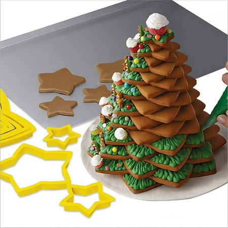 3 Set Christmas Tree Cookie Cutter - 6Pcs/1Set Security Grade Stars Cookie Cutters Christmas Cutters Mould
3 Set Christmas Tree Cookie Cutter - 6Pcs/1Set Security Grade Stars Cookie Cutters Christmas Cutters Mould