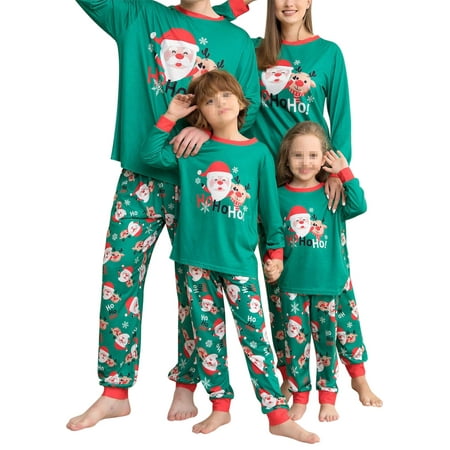 Christmas Matching Family Pajamas Set Cartoon Santa Deer Print Long Sleeve Tops Pants Sleepwear for Adult Kids
Christmas Matching Family Pajamas Set Cartoon Santa Deer Print Long Sleeve Tops Pants Sleepwear for Adult Kids
