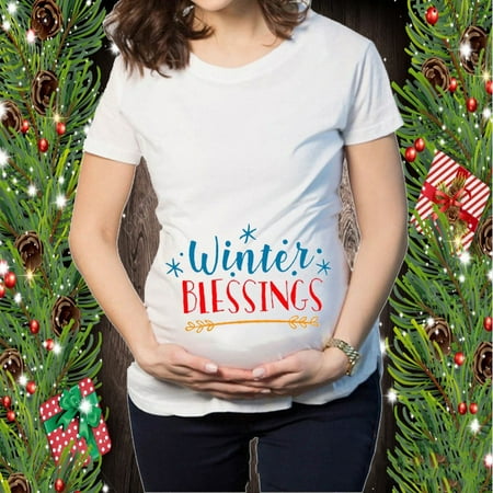 Tejiojio Clearance Christmas T-shirt Elk Snowman Cartoon Print Maternity Clothing Short Sleeve Top Pregnancy T-shirt
Tejiojio Clearance Christmas T-shirt Elk Snowman Cartoon Print Maternity Clothing Short Sleeve Top Pregnancy T-shirt