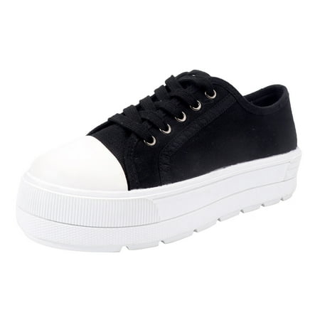 sneakers for Women Ladies Thick Sole Casual Shoes Breathable Non Slip Canvas Shoes Walking Breathable Sneakers Fashion Sneakers Canvas Dress Sandals for Women Black
sneakers for Women Ladies Thick Sole Casual Shoes Breathable Non Slip Canvas Shoes Walking Breathable Sneakers Fashion Sneakers Canvas Dress Sandals for Women Black
