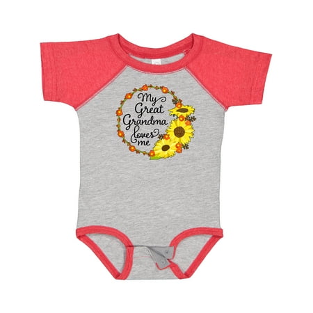 Inktastic My Great Grandma Loves Me with Sunflower Wreath Gift Baby Boy or Baby Girl Bodysuit
Inktastic My Great Grandma Loves Me with Sunflower Wreath Gift Baby Boy or Baby Girl Bodysuit