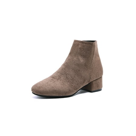 Zodanni Ladies Vintage Booties Work Casual Block Chunky Heel Bootie Breathable Anti-Slip Side Zip Ankle Boots Brown 5.5
Zodanni Ladies Vintage Booties Work Casual Block Chunky Heel Bootie Breathable Anti-Slip Side Zip Ankle Boots Brown 5.5