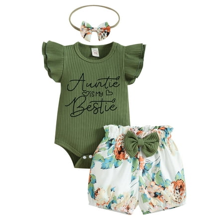 Capreze Newborn Crew Neck Romper Loose Ruffled 3Pcs Outfit Suit Beach Shorts Tops + Headband Short Sleeve Bodysuit
Capreze Newborn Crew Neck Romper Loose Ruffled 3Pcs Outfit Suit Beach Shorts Tops + Headband Short Sleeve Bodysuit