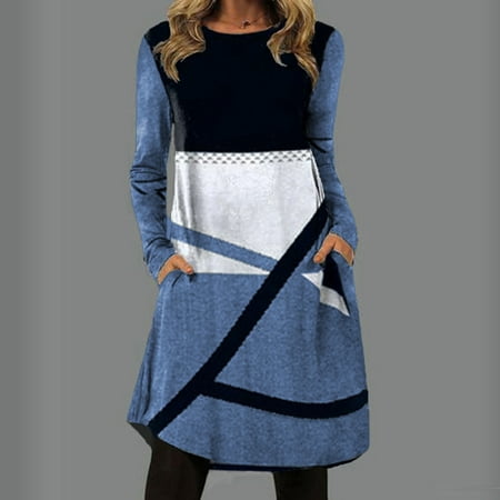 Aueoeo Dresses for Women 2022 Wedding Guest With Sleeves Dresses for Women 2022 Elegant Fashion Casual Women Crew Neck Long Sleeve Positioning Printed Pocket Dress
Aueoeo Dresses for Women 2022 Wedding Guest With Sleeves Dresses for Women 2022 Elegant Fashion Casual Women Crew Neck Long Sleeve Positioning Printed Pocket Dress