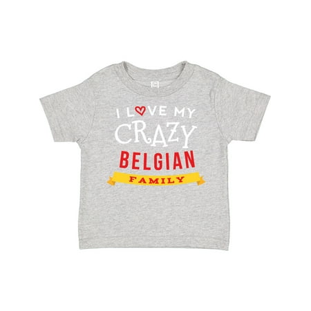 Inktastic Belgian Family Crazy for Dark Gift Toddler Boy or Toddler Girl T-Shirt