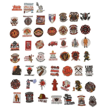 50 Sheets Hard Hat Stickers Welding Tool Box Stickers Suitcase Hard Hat Accessories