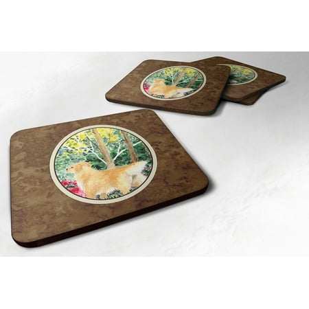 Set of 4 Golden Retriever Foam Coasters