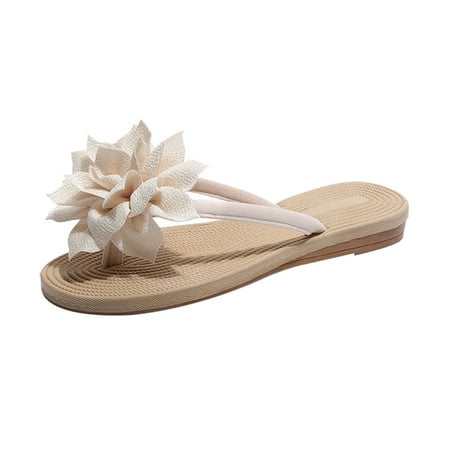 Flower Flip-flops Summer Beach Casual Personality Sandal Slippers for Woman Girls Size 38 (Creamy White)
Flower Flip-flops Summer Beach Casual Personality Sandal Slippers for Woman Girls Size 38 (Creamy White)
