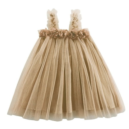 Girl Dress Sleeveless Mesh Flowers Holiday Party Dress Dance Fashion Clothes Toddler Girl Dresses Coffee 2 Years-3 Years
Girl Dress Sleeveless Mesh Flowers Holiday Party Dress Dance Fashion Clothes Toddler Girl Dresses Coffee 2 Years-3 Years