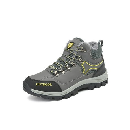 Daeful Men s Sneakers Comfort Trekking Shoe Lace Up Hiking Shoes Breathable Athletic Warm Booties Camping Gray 9.5
Daeful Men s Sneakers Comfort Trekking Shoe Lace Up Hiking Shoes Breathable Athletic Warm Booties Camping Gray 9.5