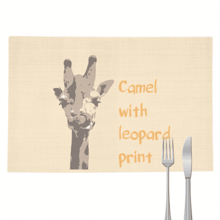 African Tropical Animal Giraffe Placemat Pad Kitchen Woven Heat Resistant Cushion Rectangle
African Tropical Animal Giraffe Placemat Pad Kitchen Woven Heat Resistant Cushion Rectangle