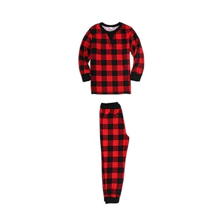 Liliz Christmas Family Matching Pajamas Set Long Sleeve T-shirt with Pants