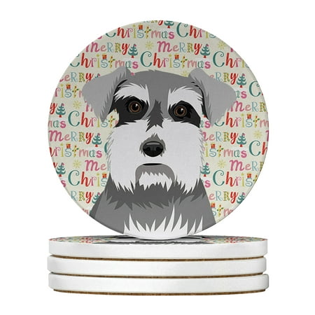 Schnauzer Salt and Pepper #1 Christmas Large Sandstone Coasters Pack of 4 4 in x 4 in
Schnauzer Salt and Pepper #1 Christmas Large Sandstone Coasters Pack of 4 4 in x 4 in