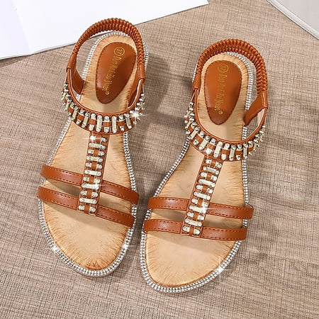 Cathalem Women S Rhinestone Sandals Women S Summer Sandals Fashion Women S Sandals Comfort Wedge Sandals for Women Khaki 7
Cathalem Women S Rhinestone Sandals Women S Summer Sandals Fashion Women S Sandals Comfort Wedge Sandals for Women Khaki 7