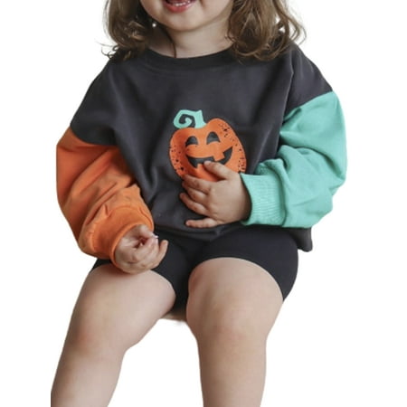 LisenraIn 0-3Y Toddler Baby Girls Halloween T Shirts Outwear Color Patchwork Long Sleeve Pumpkin Printed Pullover Tops
LisenraIn 0-3Y Toddler Baby Girls Halloween T Shirts Outwear Color Patchwork Long Sleeve Pumpkin Printed Pullover Tops