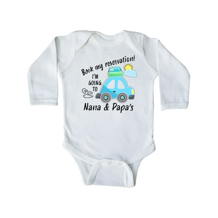 Inktastic Book my Reservation! I m Going To Nana and Papa s Gift Baby Boy or Baby Girl Long Sleeve Bodysuit
Inktastic Book my Reservation! I m Going To Nana and Papa s Gift Baby Boy or Baby Girl Long Sleeve Bodysuit