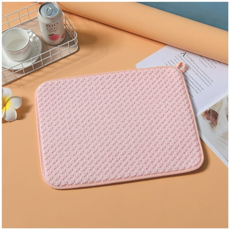2PCS Absorbent and Quick Dish Drying Mat Heat-Resistant Table Protective Pad for Home Household Office Pink 38*50
2PCS Absorbent and Quick Dish Drying Mat Heat-Resistant Table Protective Pad for Home Household Office Pink 38*50