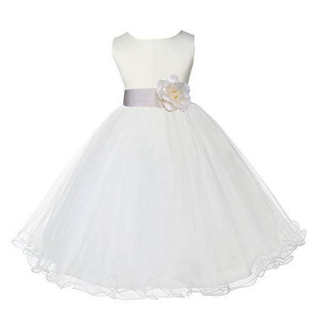 Ekidsbridal Ivory Tulle Rattail Edge Flower Girl Dress for Toddlers Birthday Party Formal Elegant Gown Ballroom Dance Recital 829S 8
Ekidsbridal Ivory Tulle Rattail Edge Flower Girl Dress for Toddlers Birthday Party Formal Elegant Gown Ballroom Dance Recital 829S 8