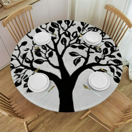 Sheronv Tree Round Tablecloth Stain Resistant Washable - Perfect for Indoor Outdoor Dining Parties 100% Polyester Table Cover with Elastic Edge 42 -46
Sheronv Tree Round Tablecloth Stain Resistant Washable - Perfect for Indoor Outdoor Dining Parties 100% Polyester Table Cover with Elastic Edge 42 -46