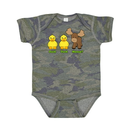 Inktastic Duck Duck Moose Gift Baby Boy or Baby Girl Bodysuit