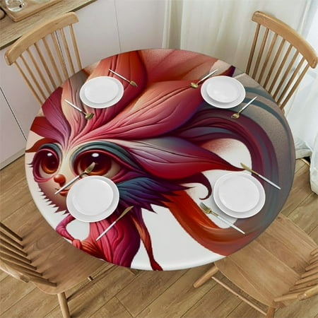 Palnkart Whimsical Character Flower Sculpture Round Table Cover Stain Resistant Washable Indoor Outdoor Tablecloth Kitchen Dining Wedding Parties Picnic Camping 100% Polyester Fiber 46-50
Palnkart Whimsical Character Flower Sculpture Round Table Cover Stain Resistant Washable Indoor Outdoor Tablecloth Kitchen Dining Wedding Parties Picnic Camping 100% Polyester Fiber 46-50