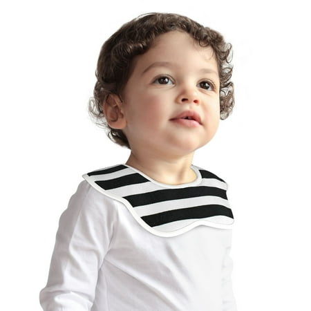 Bingfone Black And White Stripes Soft Bibs For Baby Boy Girl 360 Rotate Petal Absorbent Bibs Washable For Drooling Teething
Bingfone Black And White Stripes Soft Bibs For Baby Boy Girl 360 Rotate Petal Absorbent Bibs Washable For Drooling Teething