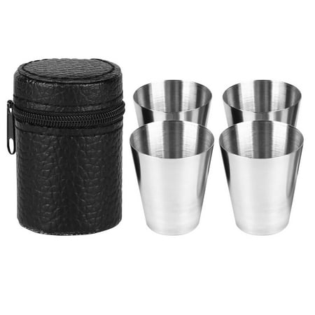 4pcs 150ML Stainless Steel Wine Cup Wine Container Drinking Tumbler Spirits Cup for Outdoor Camping with A Cup Cover (Silver + B
4pcs 150ML Stainless Steel Wine Cup Wine Container Drinking Tumbler Spirits Cup for Outdoor Camping with A Cup Cover (Silver + B