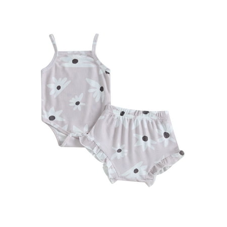 Thaisu Toddler Baby Girls 2PCS Summer Clothes Floral Print Sleeveless Rompers Jumpsuit Ruffle Shorts Set
Thaisu Toddler Baby Girls 2PCS Summer Clothes Floral Print Sleeveless Rompers Jumpsuit Ruffle Shorts Set