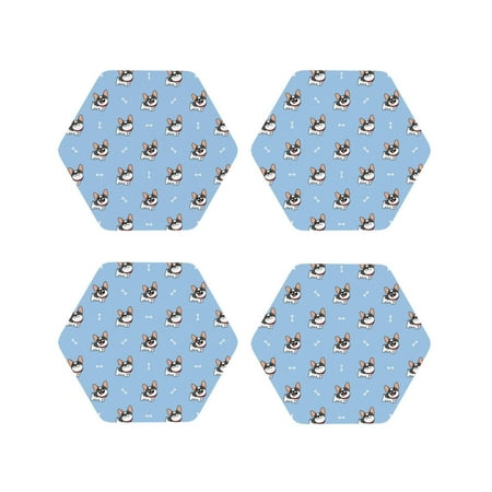 Coasters Set of 4 - French Bulldog2 Drink Coasters for Tabletop Protection Leather Coasters for Living Room Decor and Housewarming Gift Hexagon
Coasters Set of 4 - French Bulldog2 Drink Coasters for Tabletop Protection Leather Coasters for Living Room Decor and Housewarming Gift Hexagon
