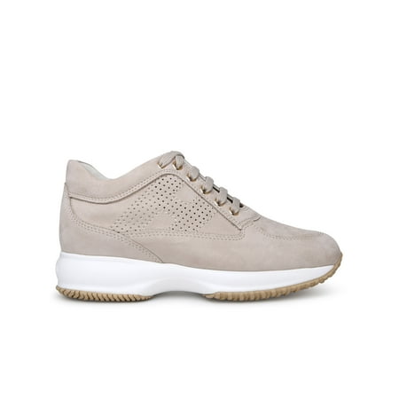 

Hogan Woman Interactive Beige Suede Sneakers