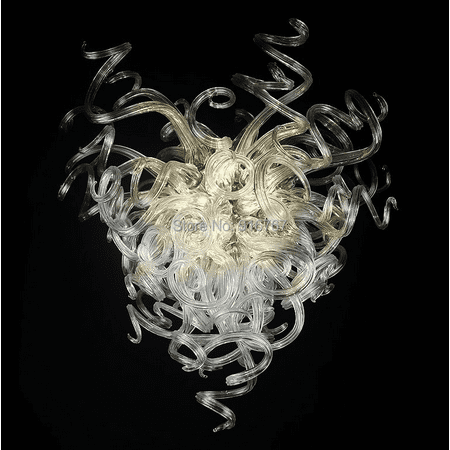 Artemis Villa Transparent Blown Glass Chandeliers Lighting