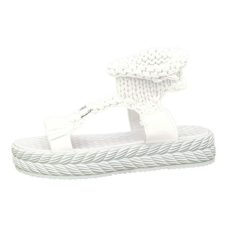 Huanghuaa Ladies Casual Solid Colour Woolen Knitted Big Size Thick Bottom Flat Bottom Slipper Sandals Earth Sandals for Women Size 8 1/2
Huanghuaa Ladies Casual Solid Colour Woolen Knitted Big Size Thick Bottom Flat Bottom Slipper Sandals Earth Sandals for Women Size 8 1/2