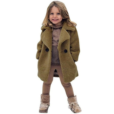 EHTMSAK Infant Baby Girl Long Sleeve Pockets Outerwear Toddler Child High Neck Fall Winter Jacket Open Front Fleece Coat Khaki 18M-6Y 100
EHTMSAK Infant Baby Girl Long Sleeve Pockets Outerwear Toddler Child High Neck Fall Winter Jacket Open Front Fleece Coat Khaki 18M-6Y 100