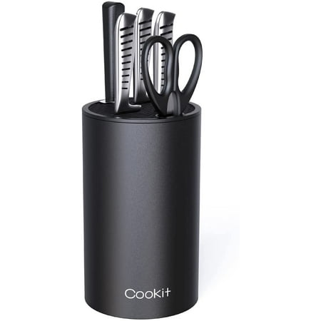 Sgapork Cookit Universal Knife Block Without Knives Unique Double-Layer Wavy Design Round Black Knife Holder for Kitchen Space Saver Knife Storage Durable and Stable
Sgapork Cookit Universal Knife Block Without Knives Unique Double-Layer Wavy Design Round Black Knife Holder for Kitchen Space Saver Knife Storage Durable and Stable