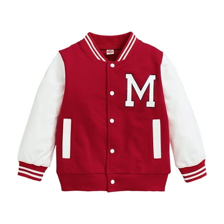 Kucnuzki Infant Boy Clothes 18 Months Infant Boy Fall-Winter Tops 24 Months Infant Boy Long Sleeve Baseball Uniform Design Sweatshirt Button Coat Tops Red
Kucnuzki Infant Boy Clothes 18 Months Infant Boy Fall-Winter Tops 24 Months Infant Boy Long Sleeve Baseball Uniform Design Sweatshirt Button Coat Tops Red