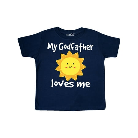 Inktastic My Godfather Loves Me Gift Toddler Boy or Toddler Girl T-Shirt
