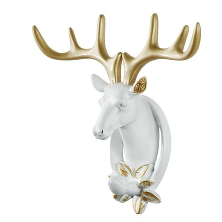 Deer Head Wall Hook Coat Holder Collectible Three dimensional Artwork Elk Hanger Reindeer Head Rack for Bedroom Farmhouse Birthday Gift White Flowers
Deer Head Wall Hook Coat Holder Collectible Three dimensional Artwork Elk Hanger Reindeer Head Rack for Bedroom Farmhouse Birthday Gift White Flowers