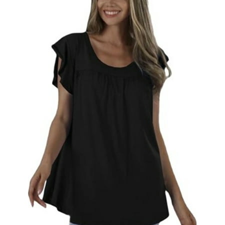 Frontwalk Womens Homewear Tops T-Shirts Summer Short Sleeve Crew Neck Shirts Casual Loungewear Pajama Tee Pullover
Frontwalk Womens Homewear Tops T-Shirts Summer Short Sleeve Crew Neck Shirts Casual Loungewear Pajama Tee Pullover