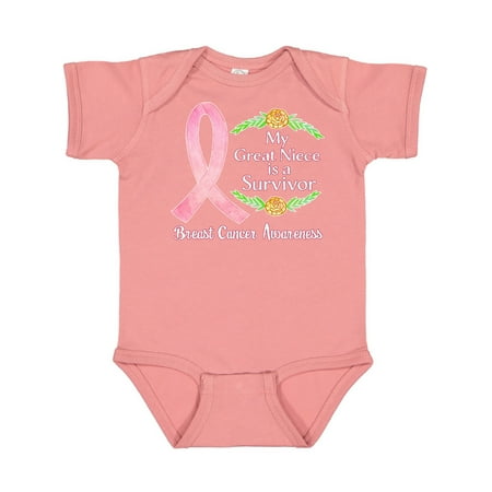 Inktastic My Great Niece is a Survivor Breast Cancer Awareness Gift Baby Boy or Baby Girl Bodysuit
Inktastic My Great Niece is a Survivor Breast Cancer Awareness Gift Baby Boy or Baby Girl Bodysuit