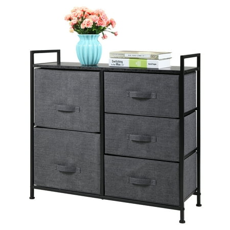 vistreck Non-Woven Drawer Rack With 5 Easy Pull Drawers Storage Tower Organizer Unit - black gray
vistreck Non-Woven Drawer Rack With 5 Easy Pull Drawers Storage Tower Organizer Unit - black gray
