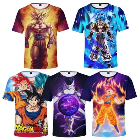 Dragon Ball Toddler Boys Short Sleeve Tees Fashion Tops Plus Size Men