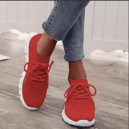 Women s Casual Knitted Sock Sneakers Comfortable Solid Color Lace Up Running Tennis Jogging Sneakers Low Top Sports Shoes Casual Sneakers
Women s Casual Knitted Sock Sneakers Comfortable Solid Color Lace Up Running Tennis Jogging Sneakers Low Top Sports Shoes Casual Sneakers