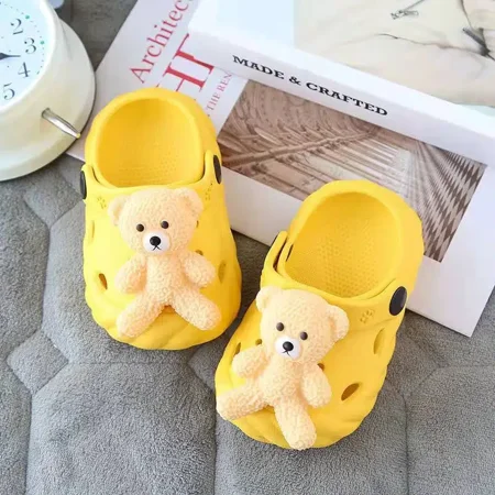 GEDER-S Toddler Baby Cute Bear Non-slip Clogs Sandals