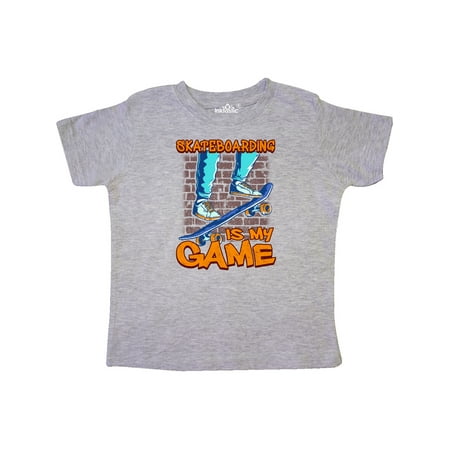 Inktastic Skateboarding is my Game Gift Toddler Boy or Toddler Girl T-Shirt
