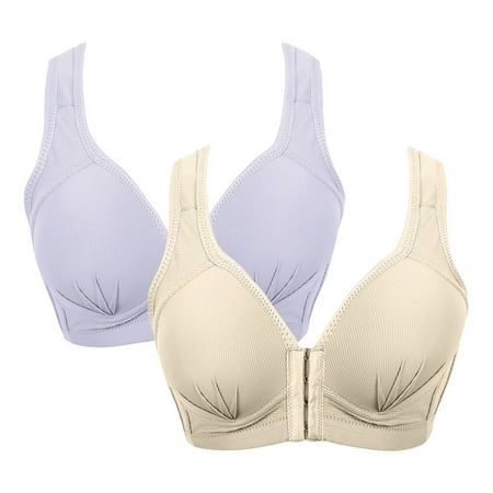 〖TOTO〗Bras For Women 2Pcs Women Front Closure Extra-Elastic Breathable Lace Trim Bra Underwear
〖TOTO〗Bras For Women 2Pcs Women Front Closure Extra-Elastic Breathable Lace Trim Bra Underwear