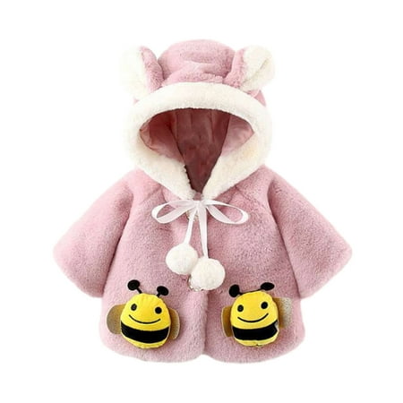 YWDJ 6-24Months Toddler Girls Solid Color Honey Pocket Plush Cute Rabbit Ears Hoodie Thick Coat Cloak Pink 12-18 Months
YWDJ 6-24Months Toddler Girls Solid Color Honey Pocket Plush Cute Rabbit Ears Hoodie Thick Coat Cloak Pink 12-18 Months