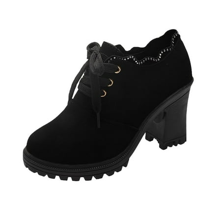 qipaqil Fashion Autumn Women Ankle Boots High Heel Thick Heel Round Toe Lace Up Solid Color Boots Women Fashion
qipaqil Fashion Autumn Women Ankle Boots High Heel Thick Heel Round Toe Lace Up Solid Color Boots Women Fashion
